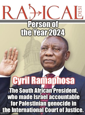Radical Desi declares Cyril Ramaphosa as Person of the Year 2024